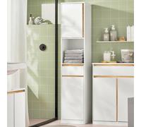 Sobuy Bzr80-W, Bathroom Tall Cabinet Cupboard Bathroom Storage Cabinet,white,w35Xd33Xh170