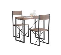 SoBuy® OGT19-N, 3 Piece Dining Room Furniture -Dining Table & 2 Chairs