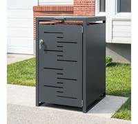 Sobuy Storage Cabinet With Wheels 27.2X31.5X45.7 Inch Ogs63-Dg - Dark Gray