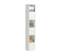 SoBuy STR10-W Bathroom Tall Cabinet Bathroom Shelf Bathroom Storage