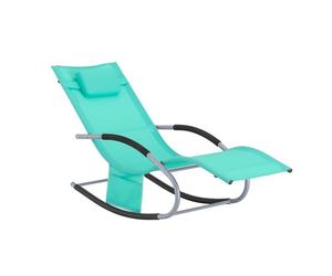 SoBuy Sun Lounger Garden Chair Recliner with Pillow & Side Pocket,OGS28-TB,UK