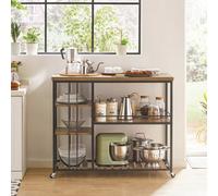 SoBuy SVW18-F, Serving Trolley Kitchen Trolley Cart + Free Kitchen Hanging Shelf FRG150-W