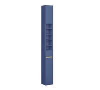 SoBuy Tall Bathroom Cabinet 20cm, Dark Blue Storage Unit