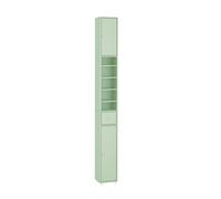 Sobuy Bzr34-Ii-Gr,tall Bathroom Storage Cabinet - Slim Bathroom Unit,compact Bathroom Furniture,light Green,w20Xd20Xh180