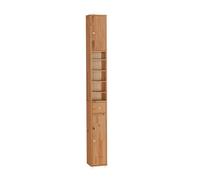 SoBuy Tall Bathroom Cabinet Solid Wood, Light Brown, BZR34-II-SH