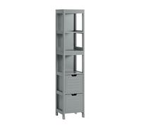 SoBuy Tall Bathroom Storage Cabinet 30cm Wide with 3 Shelves & 2 Drawers