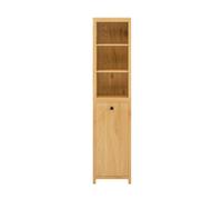 SoBuy Tall Cabinet Storage Laundry Basket Brown