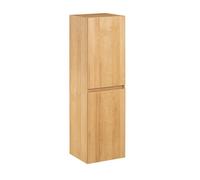Sobuy Tall Suspended Bathroom Cabinet With Shelves Natural Wood 35X30X120Cm
