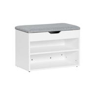 SoBuy® FSR25-HG, Shoe Rack Shoe Bench Cabinet with Lift Up Bench Top