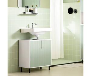 SoBuy Under-Sink Bathroom Cabinet - Adjustable Shelf in Green SoBuy Green