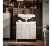 SoBuy Under Sink Bathroom Cabinet - Adjustable Shelves in White SoBuy White
