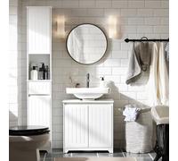 SoBuy Under Sink Cabinet - 2-Door Storage in White SoBuy White