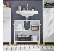 SoBuy Under Sink Cabinet - Space-Saving Storage in White SoBuy White