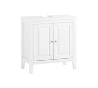 SoBuy Under Sink Cabinet - Two Door Storage - Modern Classic in White SoBuy White