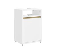 Sobuy Bathroom Cabinet With 1 Door 1 Shelf 15.7X14.2X23.6 Inch Bzr222 - White