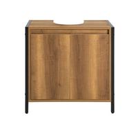 Sobuy Under Sink Storage Cabinet With Doors Brown Bathroom Furniture