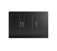SoBuy Kitchen Bathroom Wall Storage Cabinet Unit,FRG231-L-SCH Black