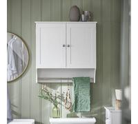SoBuy Wall-Mounted Bathroom Cabinet - Space-Saving Design in White | Size: W600mm x H600mm SoBuy White W600mm x H600mm