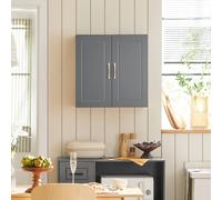 Sobuy Frg231-Dg, Bathroom Wall Cabinet Mounted Storage Unit Slim Bathroom Cupboard For Towel & Toiletries,grey