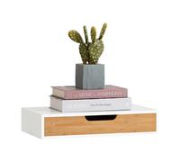 SoBuy Wall Shelf Storage Display Shelving,Floating Shelf with Drawer,FRG92-WN,UK