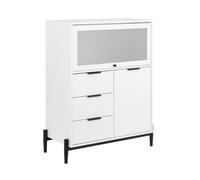 SoBuy White Sideboard with 3 Drawers & 2 Doors 86x40x108cm