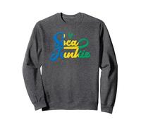 Soca Junkie St Vincent and Grenadines Caribbean Carnival Sweatshirt, Adult Unisex, Dark Heather Grey, Large