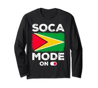 Soca Mode On Vibrant Caribbean Energy Graphic Long Sleeve T-Shirt