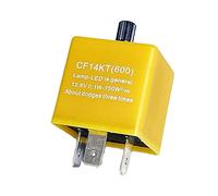 SOCAL-LED 3-Pin CF14 CF-14 EP35 Speed Adjustable Strobe Electronic LED Flasher Relay for Fix LED Turn Signal Bulbs Hyper Flash Issue