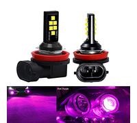 SOCAL-LED LIGHTING 2x H11 H8 LED Fog Light Bulb Advanced 3030 SMD Bright Colorful Daytime Running DRL Lamp, Pink Purple