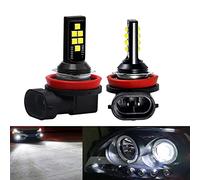 SOCAL-LED LIGHTING 2x H11 H8 LED Fog Light Bulb Advanced 3030 SMD Bright Colorful Daytime Running DRL Lamp, Cool White