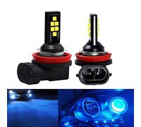 SOCAL-LED LIGHTING 2x H11 H8 LED Fog Light Bulb Advanced 3030 SMD Bright Colorful Daytime Running DRL Lamp, Ice Blue