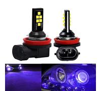 SOCAL-LED LIGHTING 2x H11 H8 LED Fog Light Bulb Advanced 3030 SMD Bright Colorful Daytime Running DRL Lamp, Blue Purple