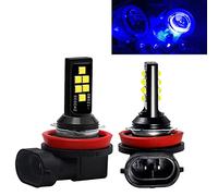 SOCAL-LED LIGHTING 2x H11 H8 LED Fog Light Bulb Advanced 3030 SMD Bright Colorful Daytime Running DRL Lamp, Dark Blue