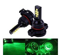 SOCAL-LED LIGHTING - 2X H16 5202 LED Fog Light Bulb for Powersports Advanced 3030 SMD Bright Colorful Daytime Running DRL Lamp, Green
