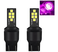 SOCAL-LED LIGHTING 7440 7443 Pink Purple LED Turn Signal Bulb Advanced 3030 SMD Bright Colorful DRL Brake Lamp Parking Tail Light, Pack of 2