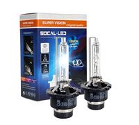 SOCAL-LED LIGHTING D2S 35W Xenon HID Headlight Bulbs - 8000K Ice Blue - 66040 66240 85122 OEM High Low Beam Direct Replacement - Pack of 2