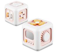 SOCBTNSO - Busy Cube Toy for 1 Year Old Girls, Montessori Toy for Babies, Sensory Travel Toy for Toddlers from 1 to 3, Learn Fine Motor Skills