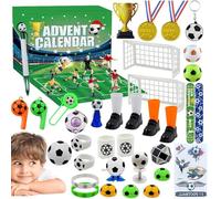 Soccer Advent Calendar 2025, 24 Days Soccer Set with Advent Calendar, 24 Days Christmas Countdown Advent Calendar for Kids Teen Boys Soccers Lover (Green)