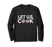 Soccer American Flag Let U.S. Cook Soccer Ball Group Team Long Sleeve T-Shirt
