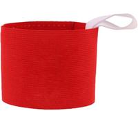 Soccer Arm Band, Red Elastic Adjustable Non-Slip Squad Armband for Football Training Team Sports
