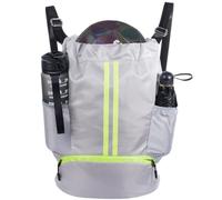 Soccer Backpack, Gym Drawstring Backpack With A Waterproof Build, Different Shoe Compartment & Wet And Dry Separation Bag, Basketball, Football, Volleyball Sports Backpack For Girls And Boys, Gray