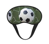 Soccer Ball (1) Premium Eye Mask - Soft Satin Sleep Mask with Full-Print Front Design, 100% Polyester Shade Eye Cover for Travel, Meditation, Yoga & Night Rest