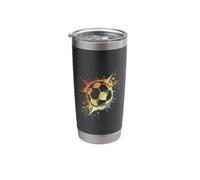Soccer Ball Color Graffiti Stainless Steel Insulated Tumbler