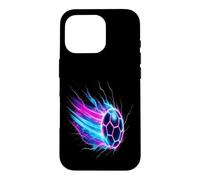Soccer Ball Dynamic Speed Light Trails Case for iPhone 16 Pro