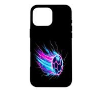 Soccer Ball Dynamic Speed Light Trails Case for iPhone 16 Pro Max