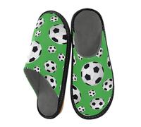 Soccer Ball Football Slippers for Men Women, Sport Womens House Slippers Indoor Slipper Socks House Shoes Bedroom Travel Shoe Use