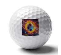 Soccer Ball Funny Printed Golf Ball Personalized Practice Balls Cool Accessories Gifts for Golfers Dads Men Women