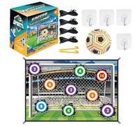 Soccer Ball Game Set For Kids Football Accuracy Exercise, Sport Toy, Indoor Outdoor Toss Soccer Goal Game, Foldable Flannel Goals, Party For Boys Girls