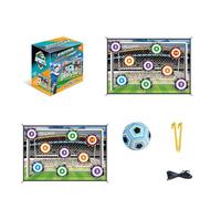 Soccer Ball Game Set for Kids, Indoor Outdoor Football Target Toss Game With Foldable Plush Goal, Football Goal Target, Foldable Flannel Goals, Party Birthday Gift for Old Boys Girls Sport Toy (C)