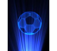 Soccer Ball Hologram Composition Book